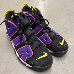 Nike Air More Uptempo '96 Black Court Purple Multi size 10.5